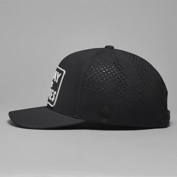 Prey For Birdies Patch Perforated Delta Snapback Hat Onyx