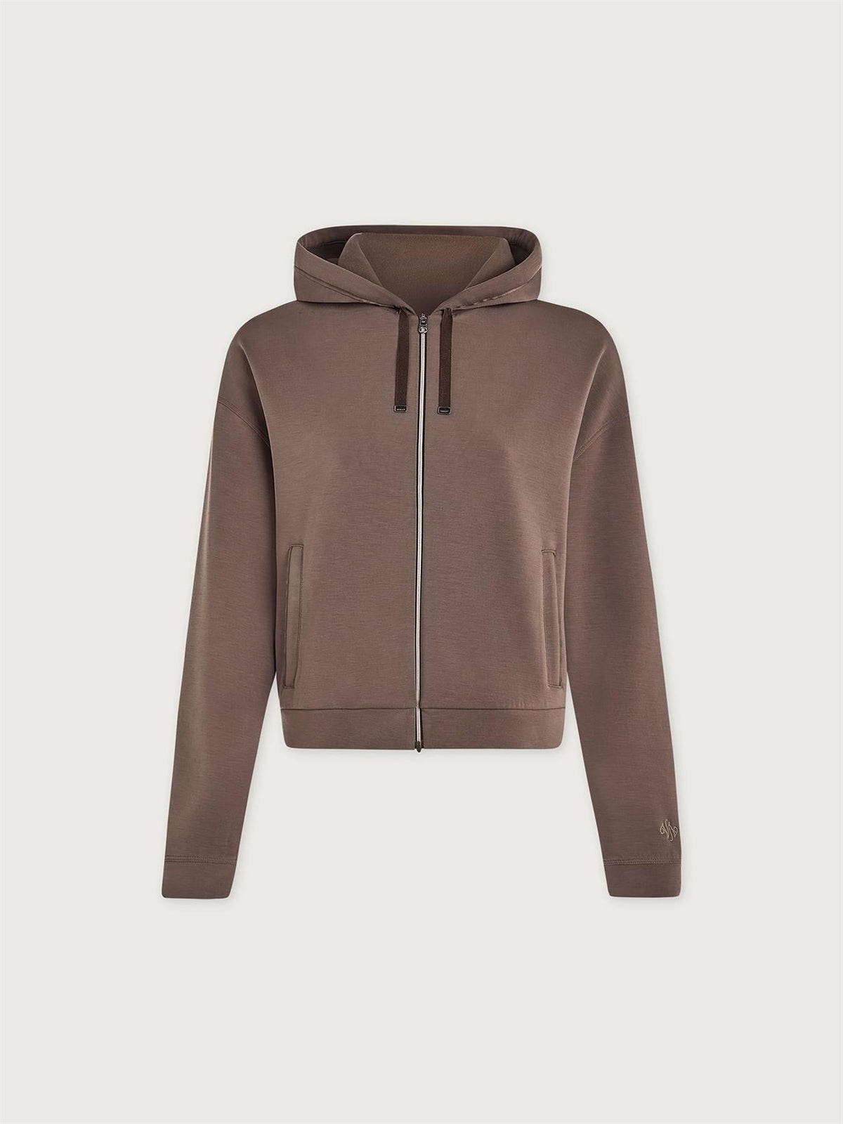 Jorgie Zip Through Hoodie Coffee Quartz