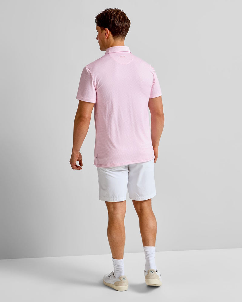 RLX Tailored Fit Lightweight Airflow Polo Carmel Pink Magnolia Diamond