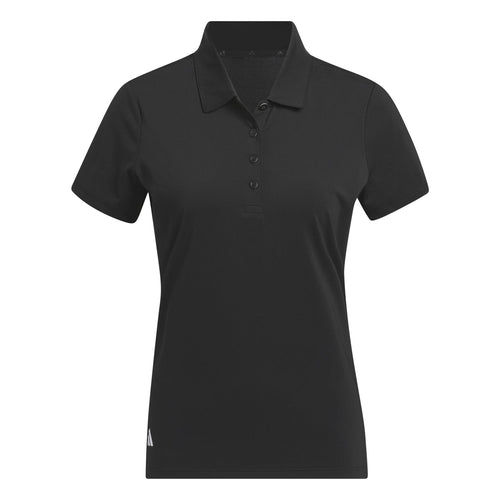 Womens Ultimate365 Solid Regular Fit Stretch Polo Black - SS24