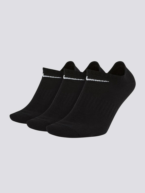 Everyday No Show Sock 3 Pack Black