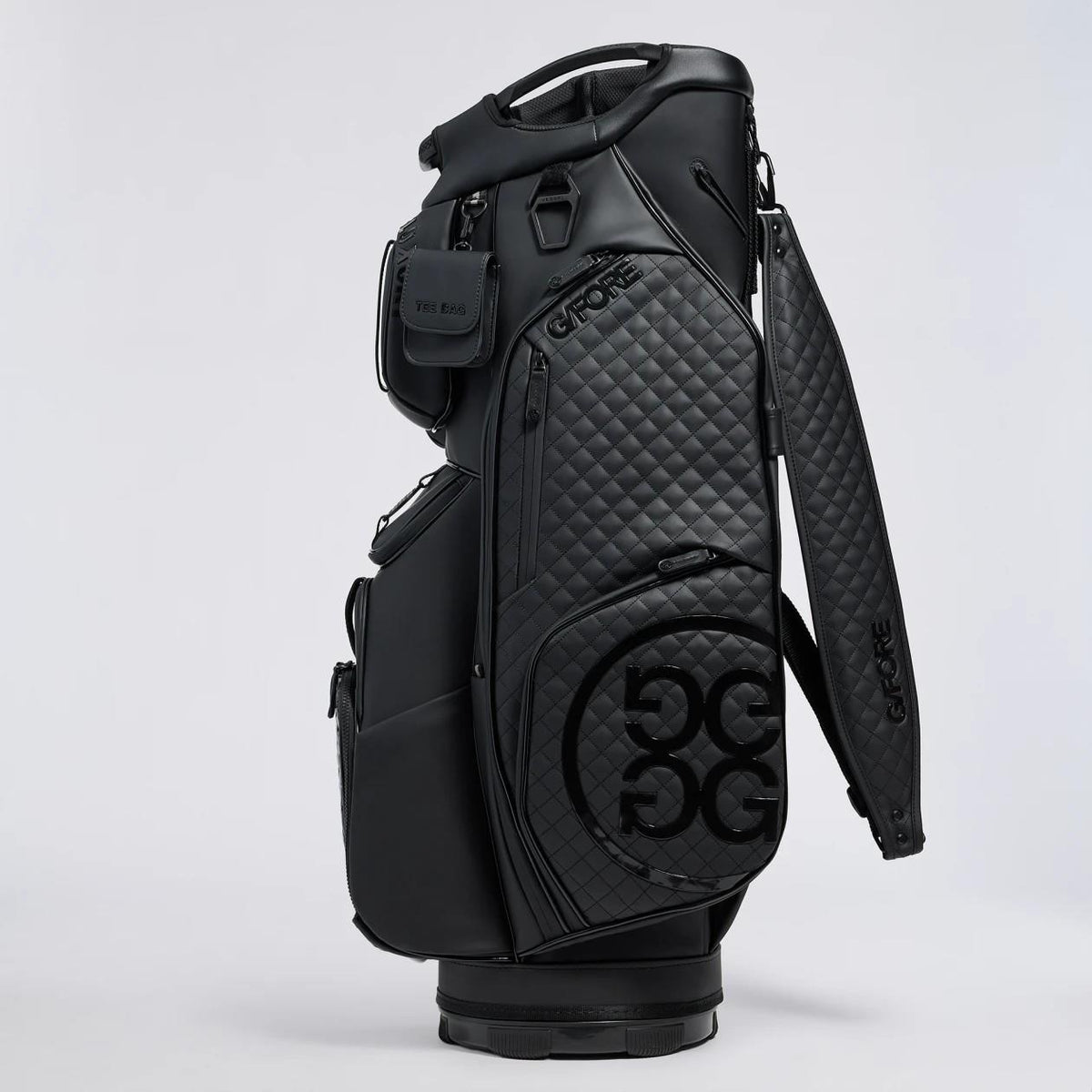 Novelty Embossed Croc Leather Tour Bag Onyx