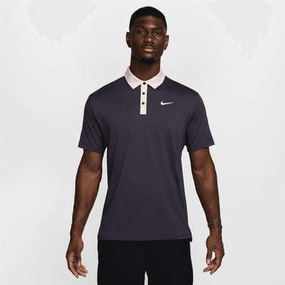 Dri-FIT Tour Contrast Polo Cave Purple/Silt Red/White