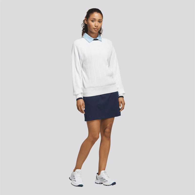 Ultimate365+ Knit Crew Sweater White