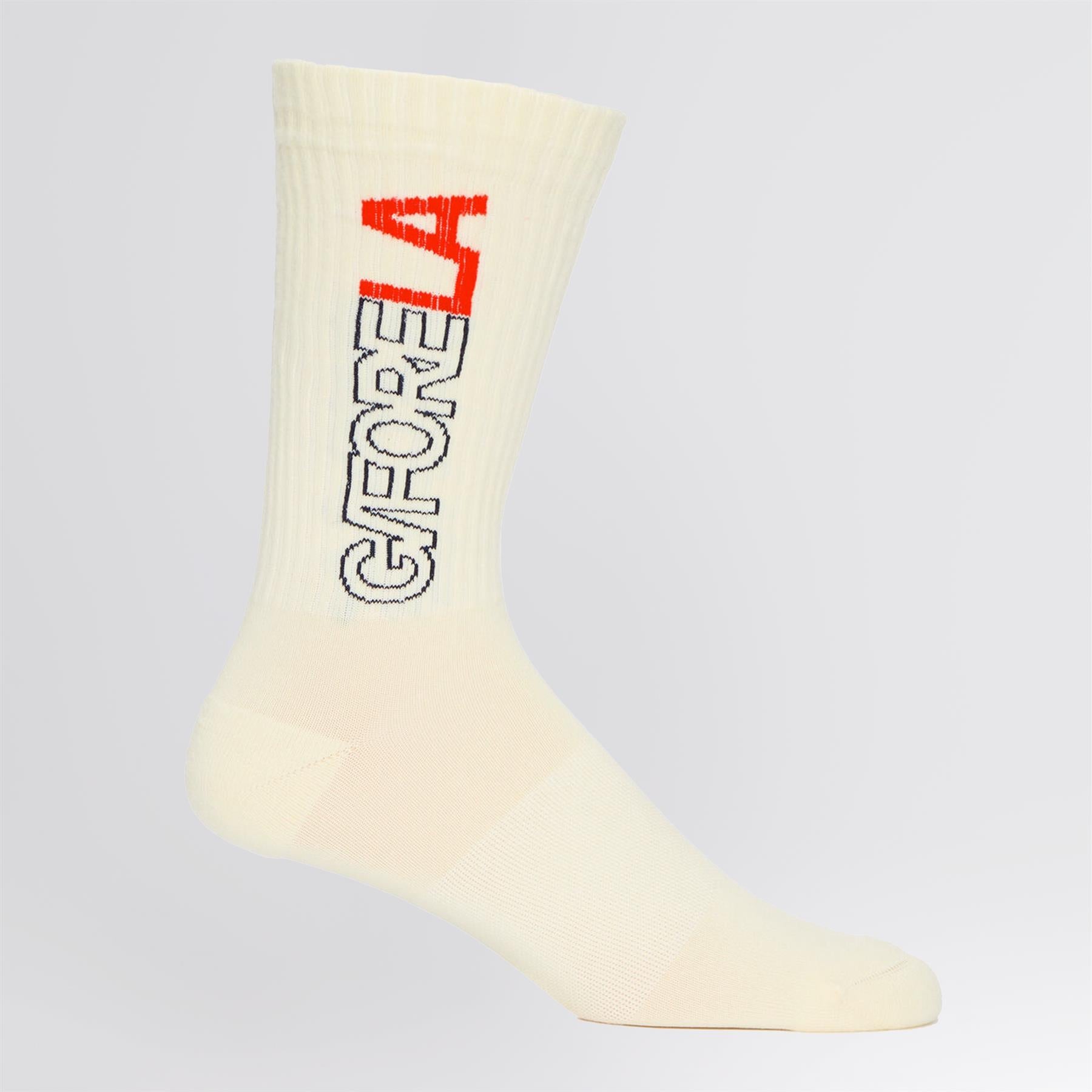 La Ribbed Crew Socks Poppy