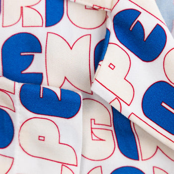 Archive Revere Collar Logo Print Shirt Bright White