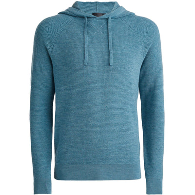 Waffle Stitch Merino Wool Tailored Fit Hoodie Mineral - AW23