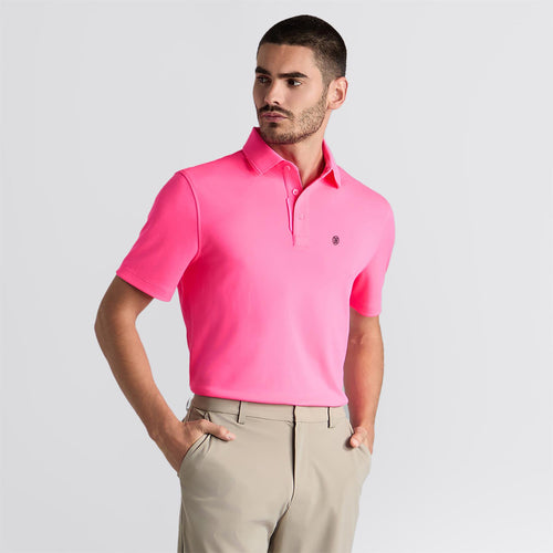 Essential 3.0 Tech Pique Polo Knockout Pink