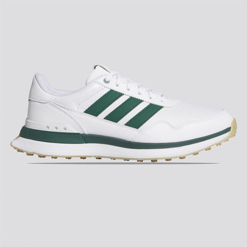 S2G '26 Leather Spikeless Golf Shoes Footwear White/Collegiate Green/Gum