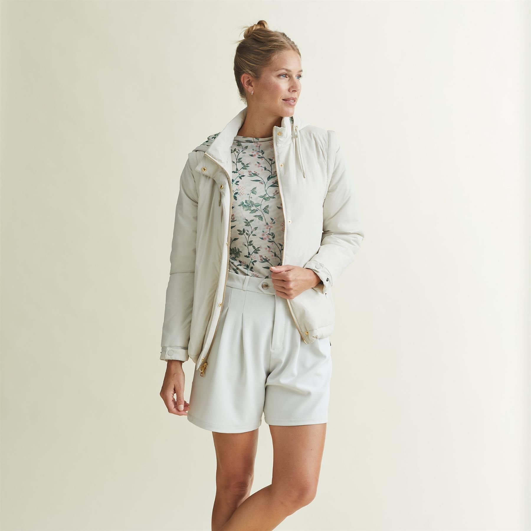 Fait Tout 2in1 Jacket Vest Silver Birch