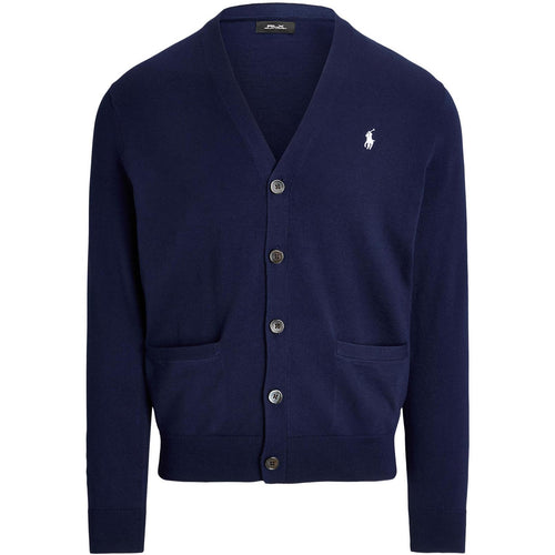 RLX Classic Fit Double Knit Cardigan Refined Navy - SS24