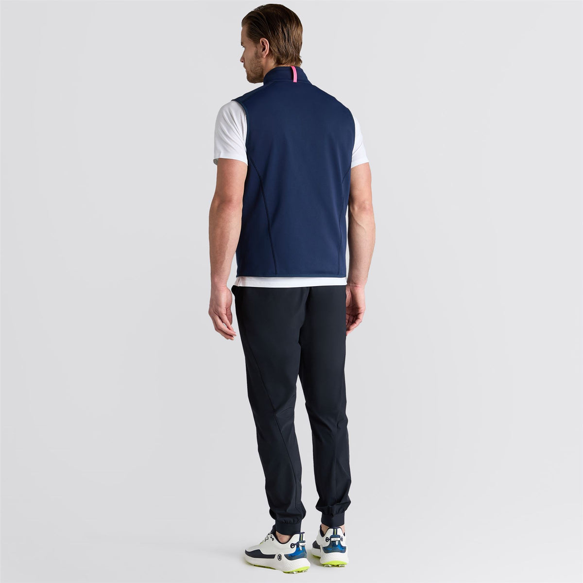 Tech French Terry Fill Zip Gilet Twilight
