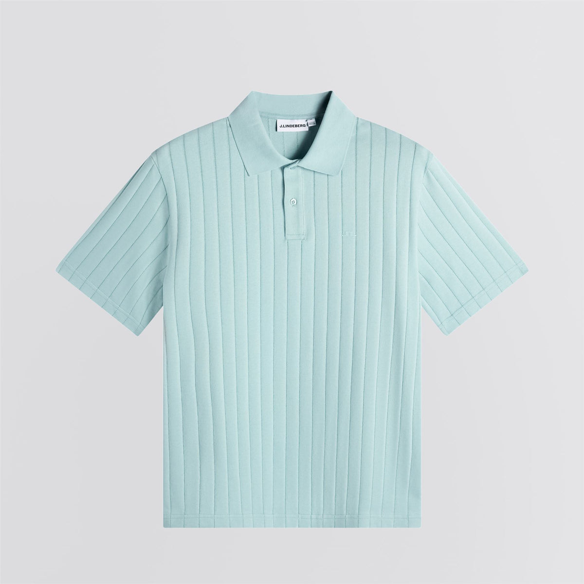 Simon Stripe Polo Forget-Me-Not