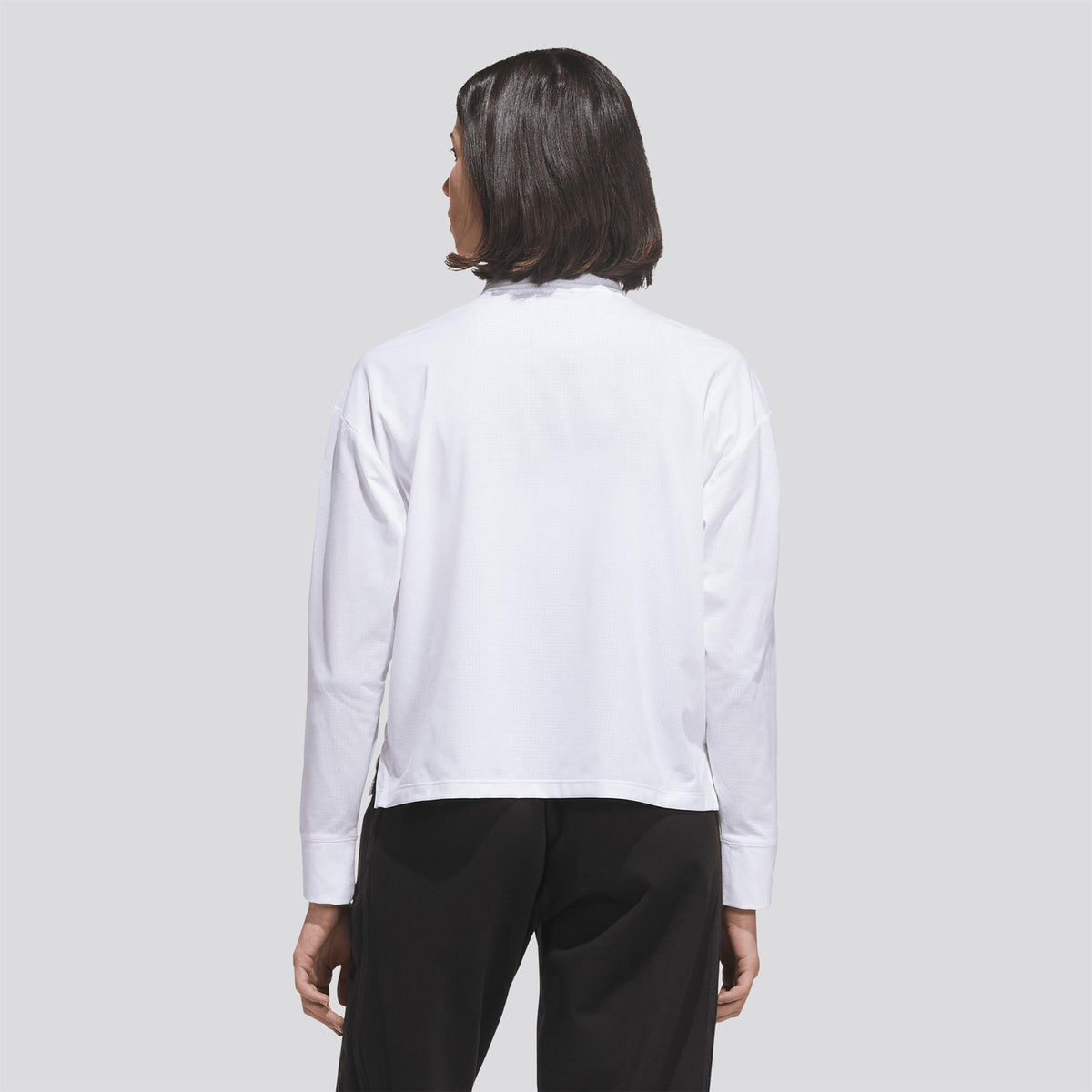 Beyond The Course Twistknit Loose Polo Shirt White
