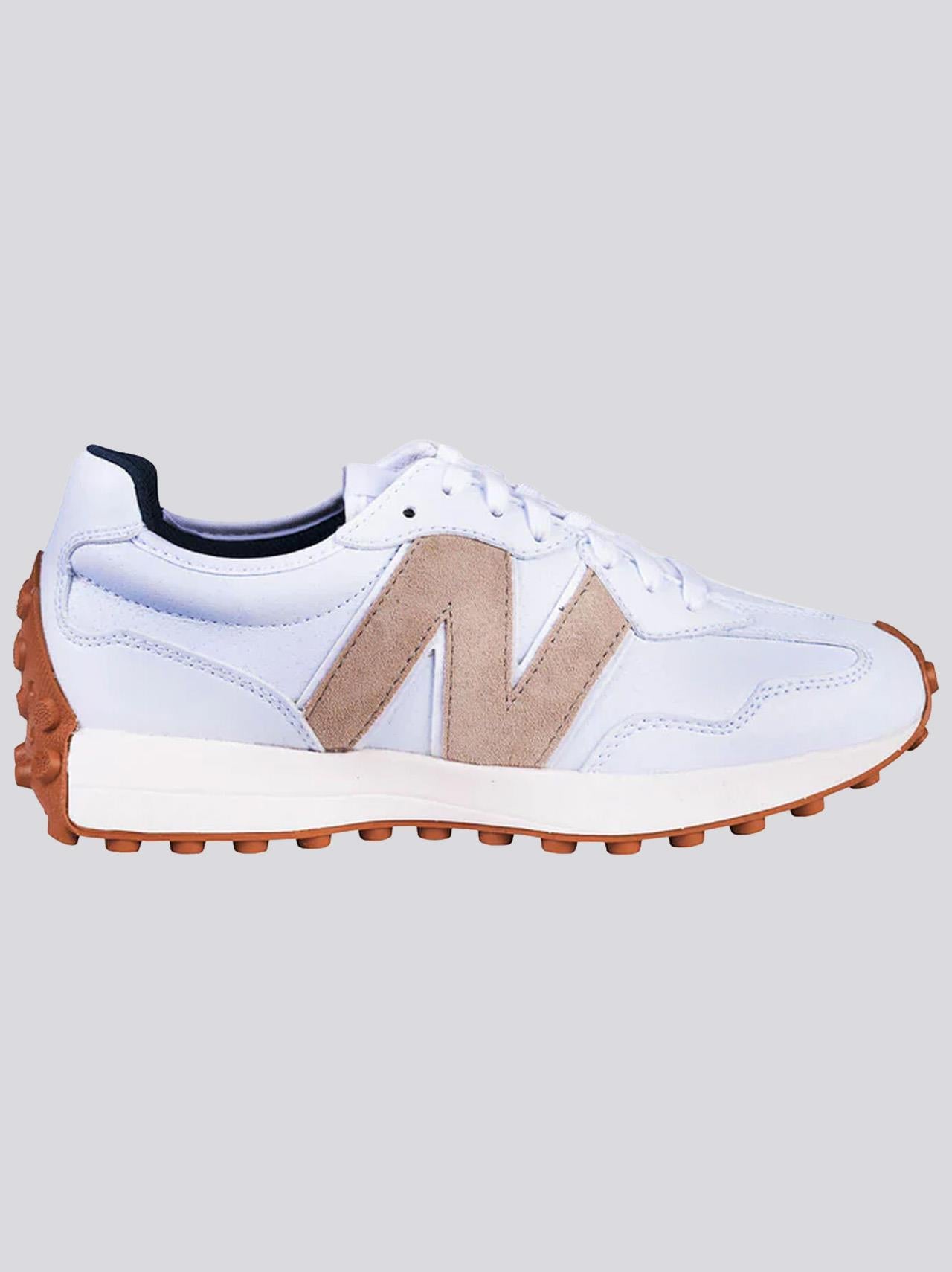 327 Spikeless Golf Shoes White/Tan