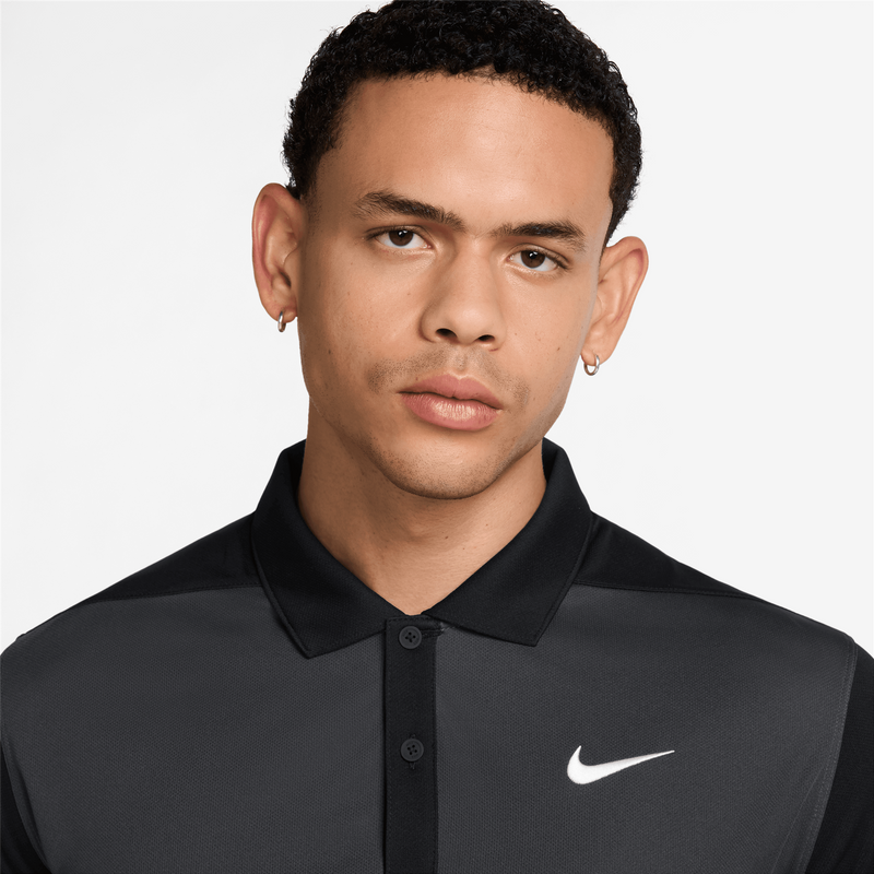 Dri-FIT Victory+ Blocked Polo Anthracite/White