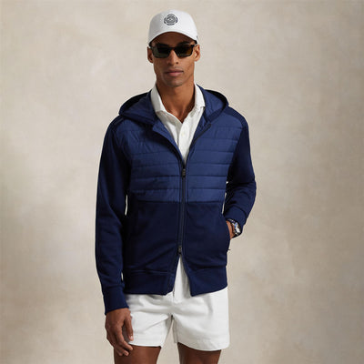 RLX Full Zip Hooded Hybrid Jacket Refined Navy