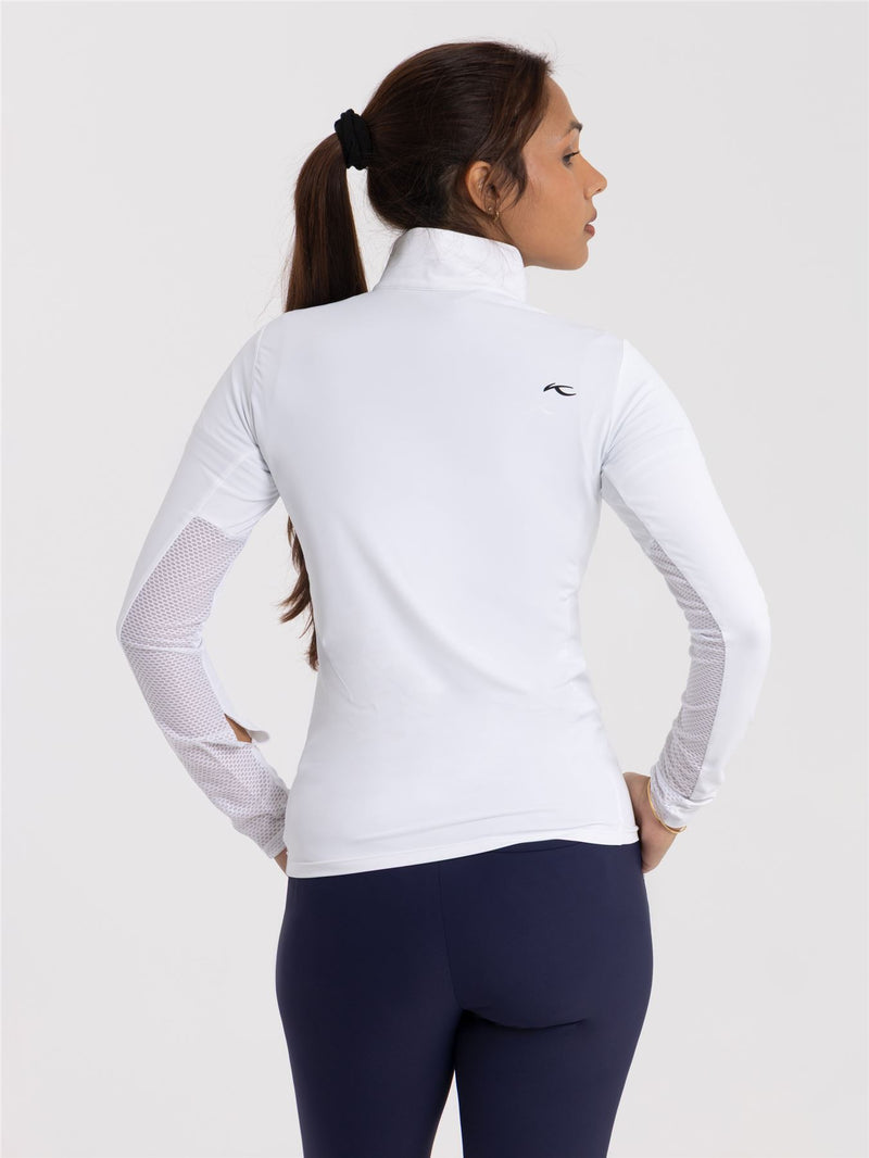 Womens Sunshine Sport Half Zip White