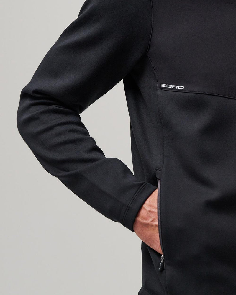 Spinks Full Zip Hybrid Jacket Black