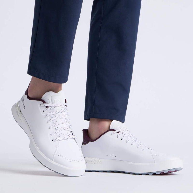 G.112 Spikeless Golf Shoes Snow/Dark Plum