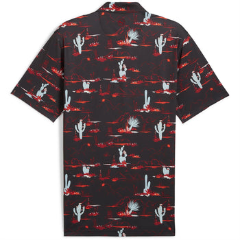 MATTR Bushland Polo Puma Black/Intense Red