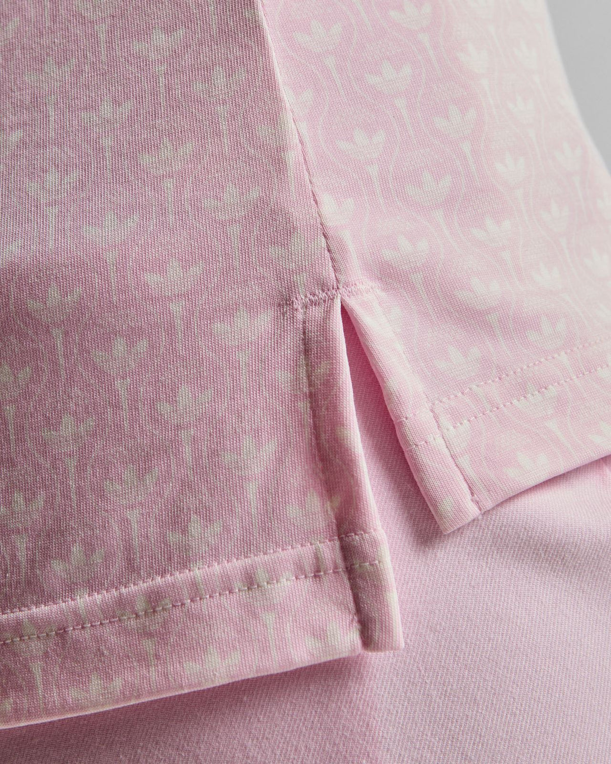 Originals All Over Trefoil Polo Clear Pink/Chalk White