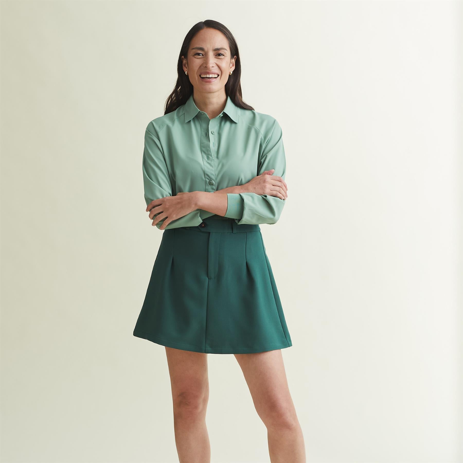 C'est Tout 15 Inch Skort Jade