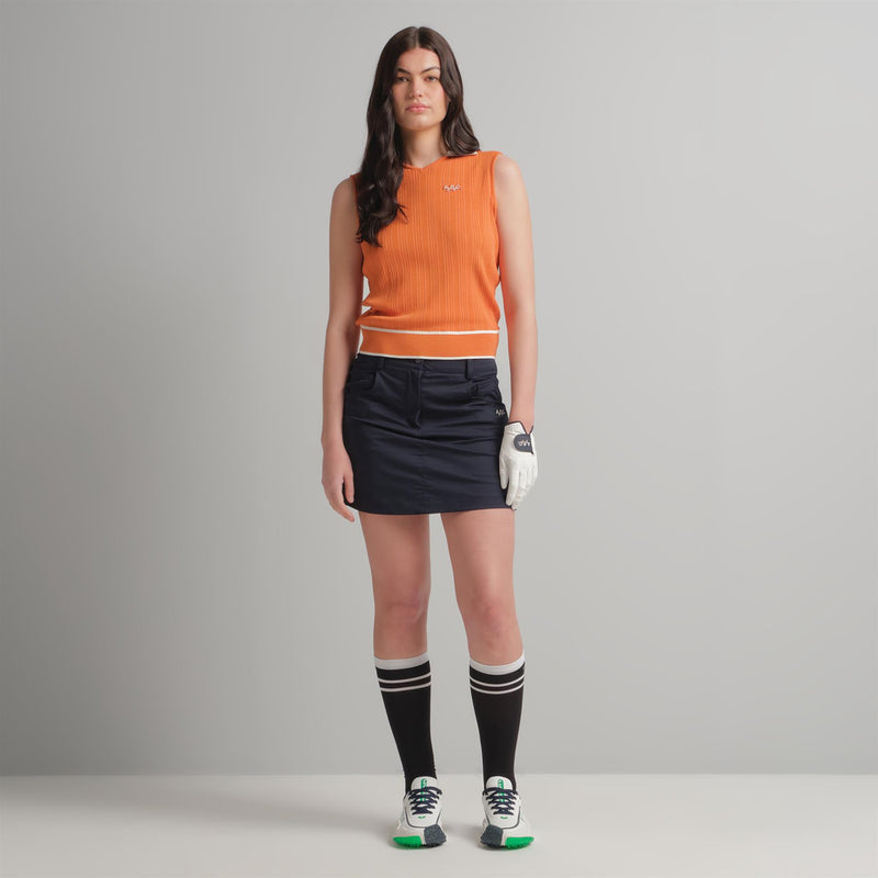 Syra Sleeveless Polo Orange