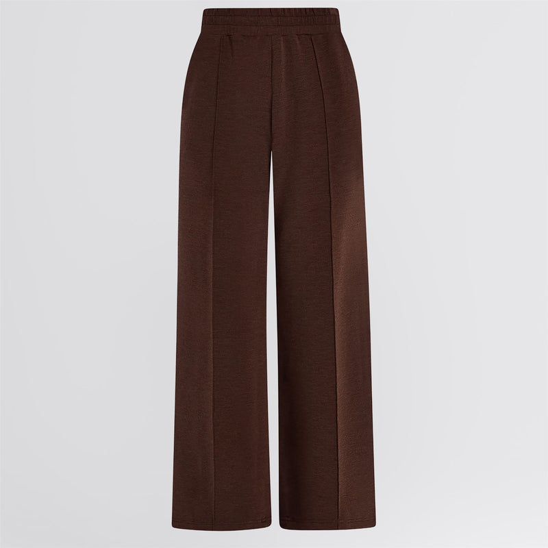 The Wide Leg 30 Inch Jogger Pant Coffee Bean Marl