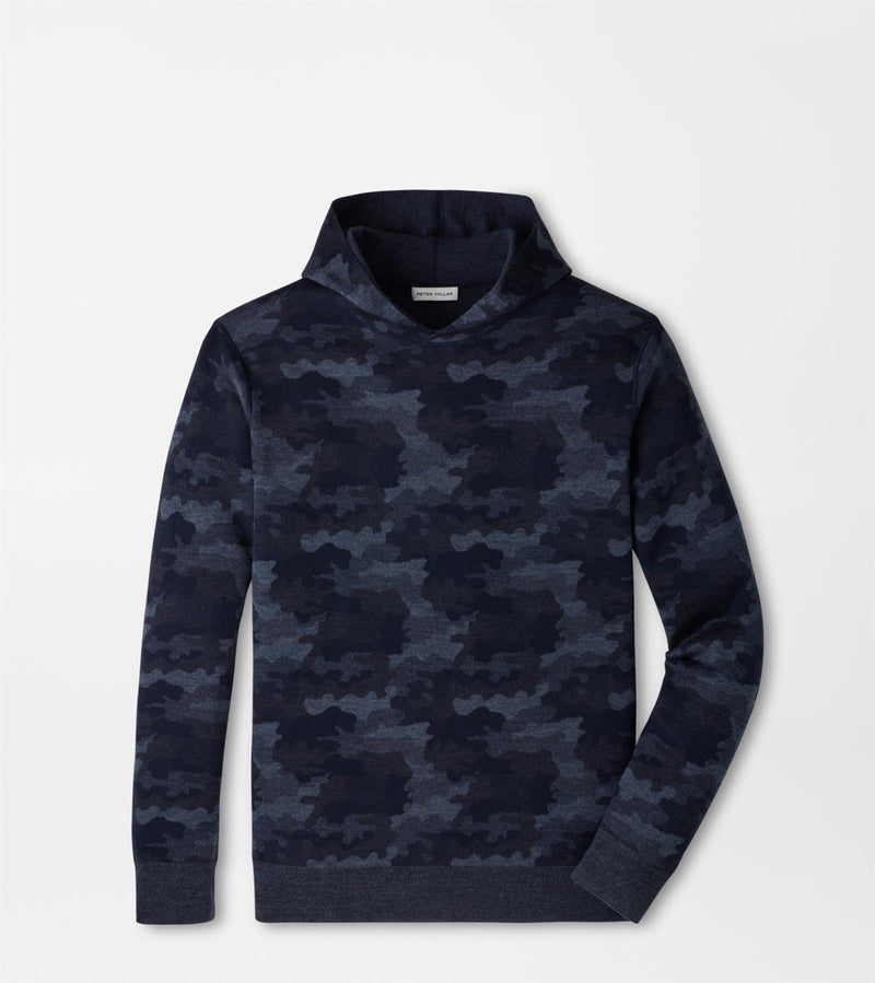 Reversible Camo Popover Hoodie Midnight Navy