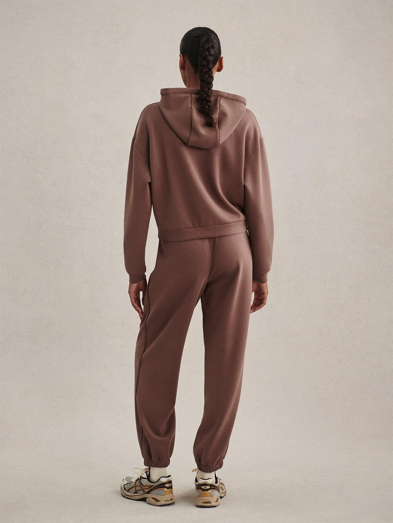 Jorgie Zip Through Hoodie Coffee Quartz