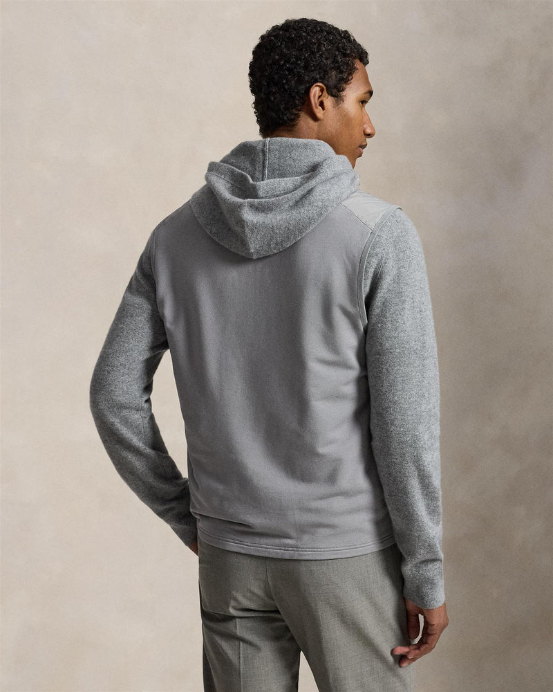 Hybrid Full Zip Vest Peak Grey