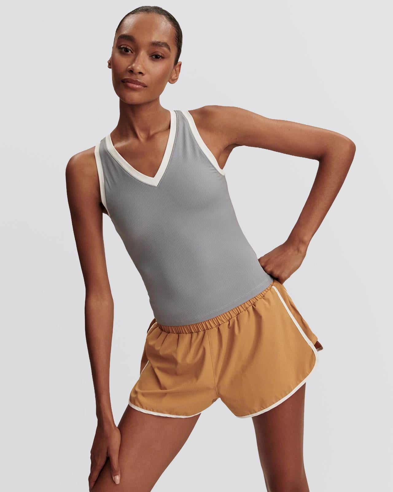 Chia V-Neck Tank Top Top Wind Blue