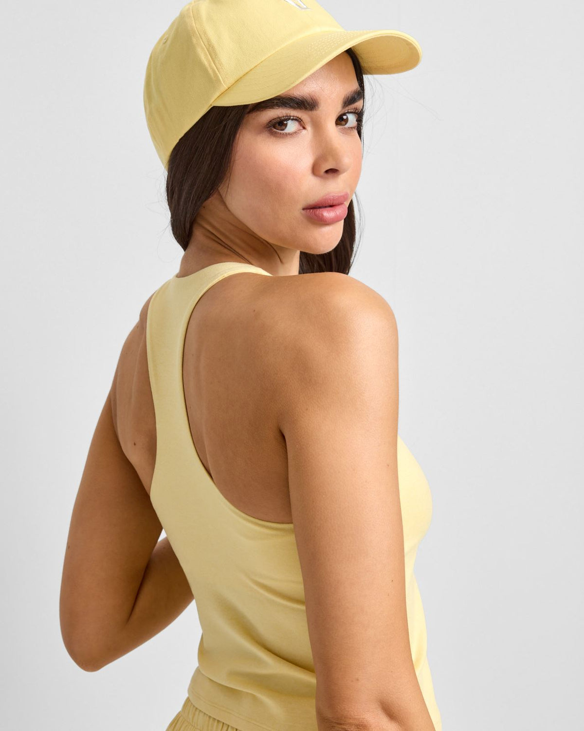 Halo Performance Crop Tank 2.0 Lemon Snap Heather