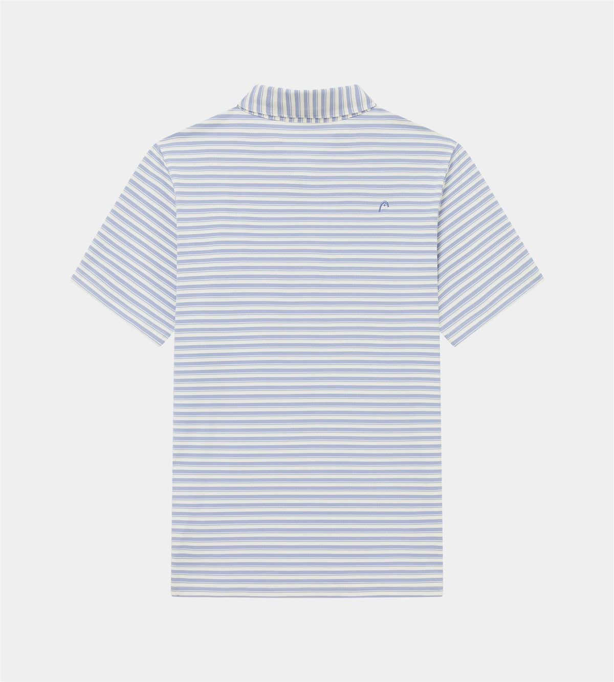 Engineer Stripe Polo Dusty Blue/White
