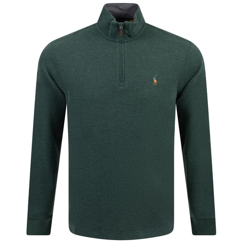 Polo Golf Cotton Half Zip Scotch Pine Heather - AW24