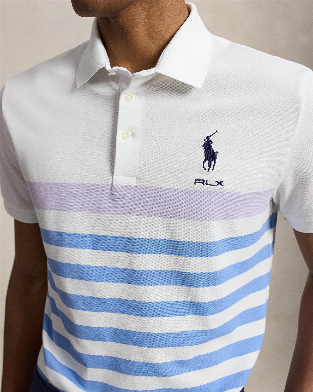 Tailored Fit Performance Polo Shirt Lovely Lilac Multi