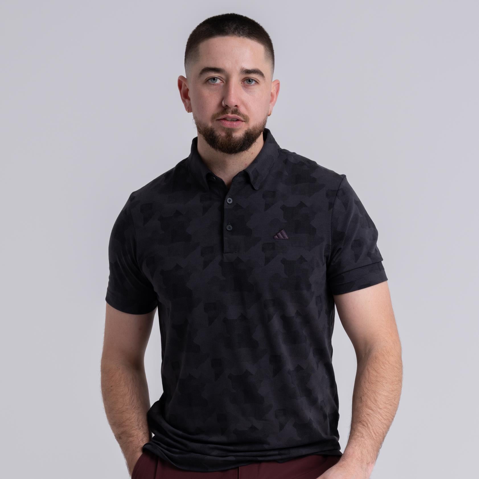 Ultimate365 Tour Printed Polo Black/Grey