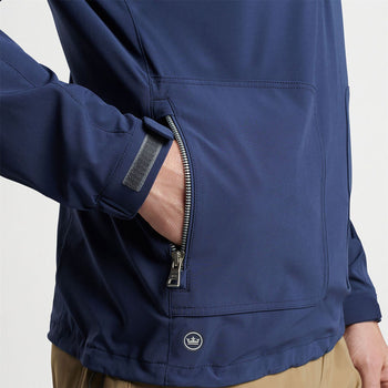 Quest Half Zip Hooded Jacket Navy