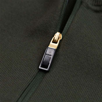 BOSS Ever-X Full Zip Knit Open Green | Knitwear | TRENDYGOLF.COM