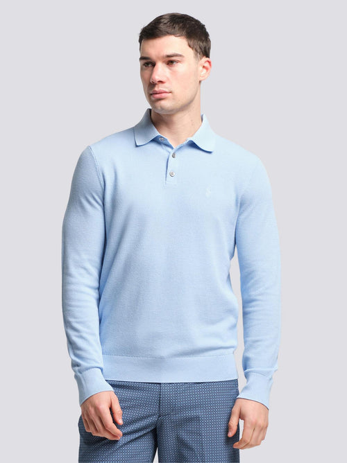 RLX Cotton Coolmax Sweater Pullover Office Blue