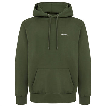 Organic Knitted Cotton Logo Hoodie Green