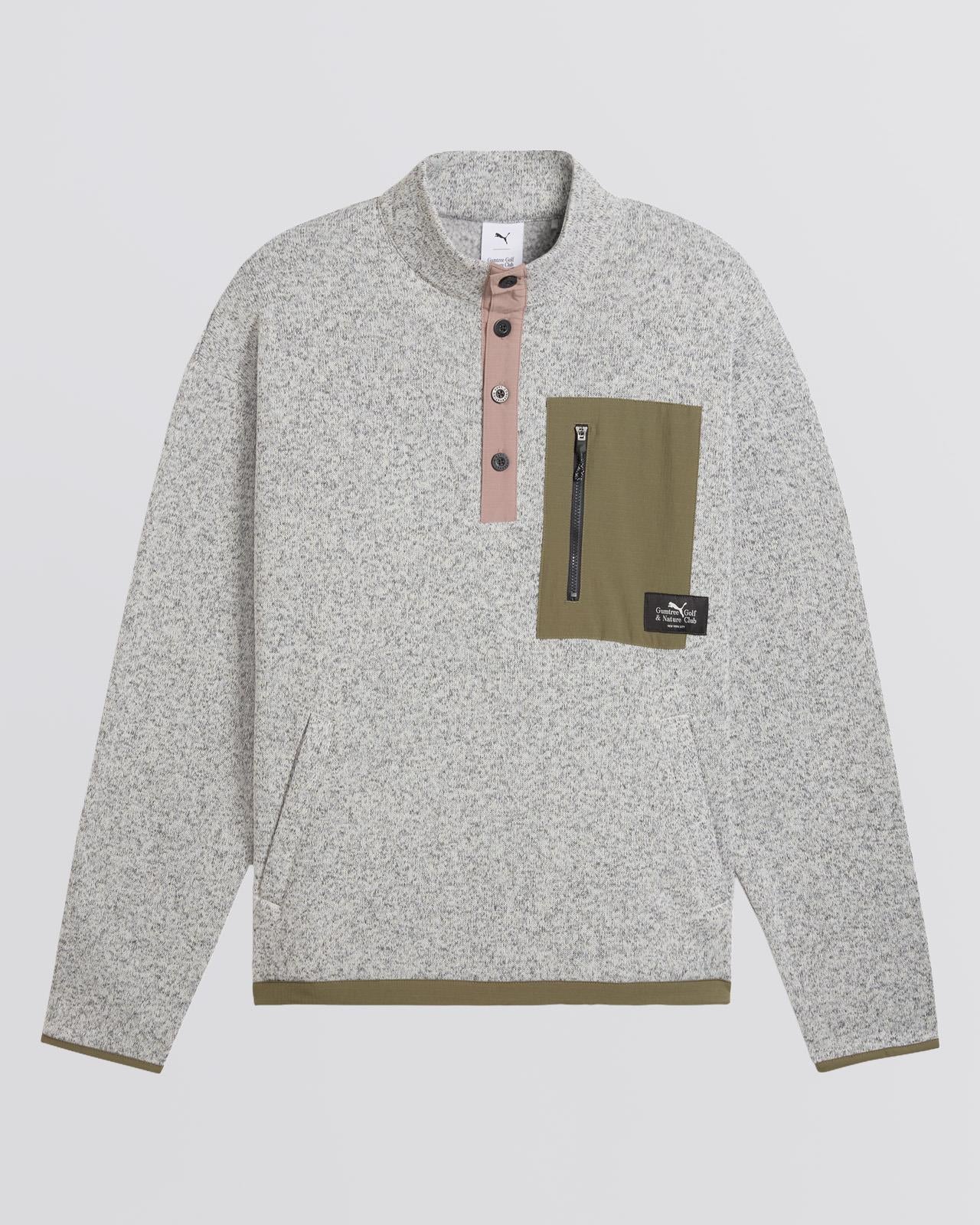 Puma X GGNC Quarter Zip Warm White Heather – TRENDYGOLF UK