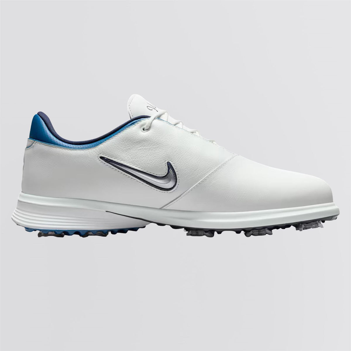 Victory Tour 4 Spiked Golf Shoes Summit White/Metallic Silver/Court Blue