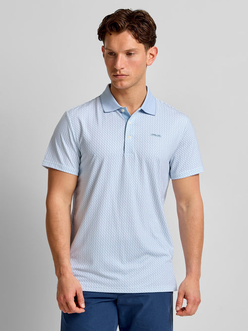 RLX Tailored Fit Airflow Polo Office Blue Penny Loafer