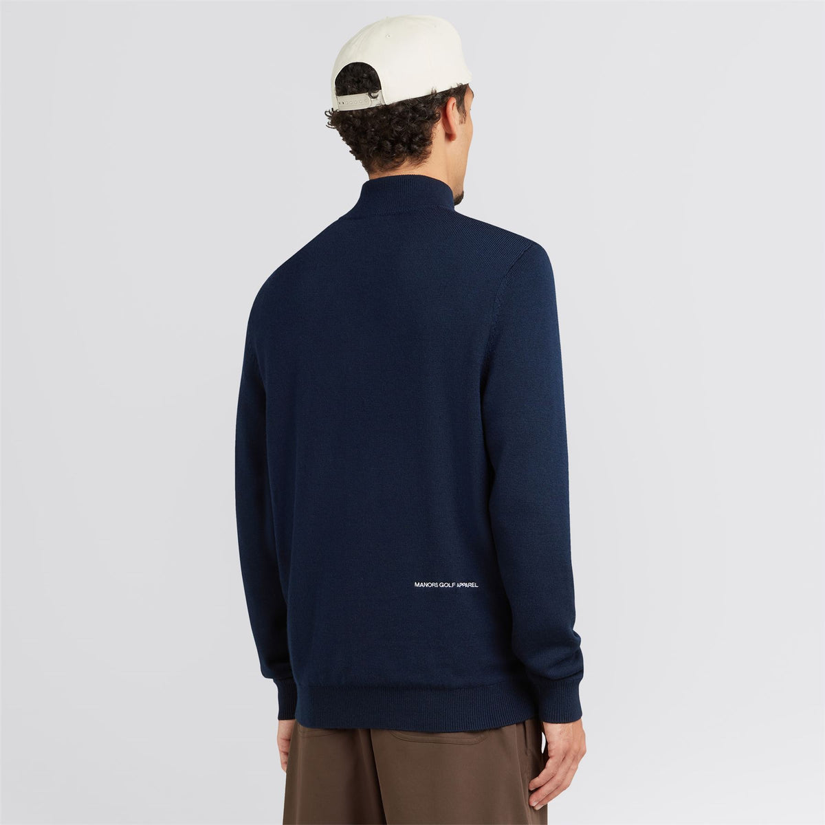 Merino Wool Quarter Zip Windbreaker Midnight