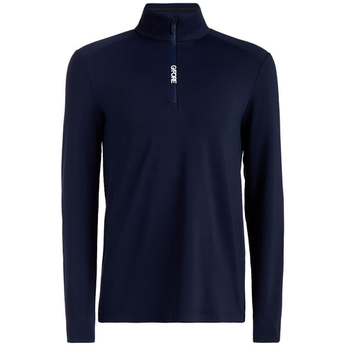 Brushed Back Tech Quarter Zip Mid Layer Twilight - AW24