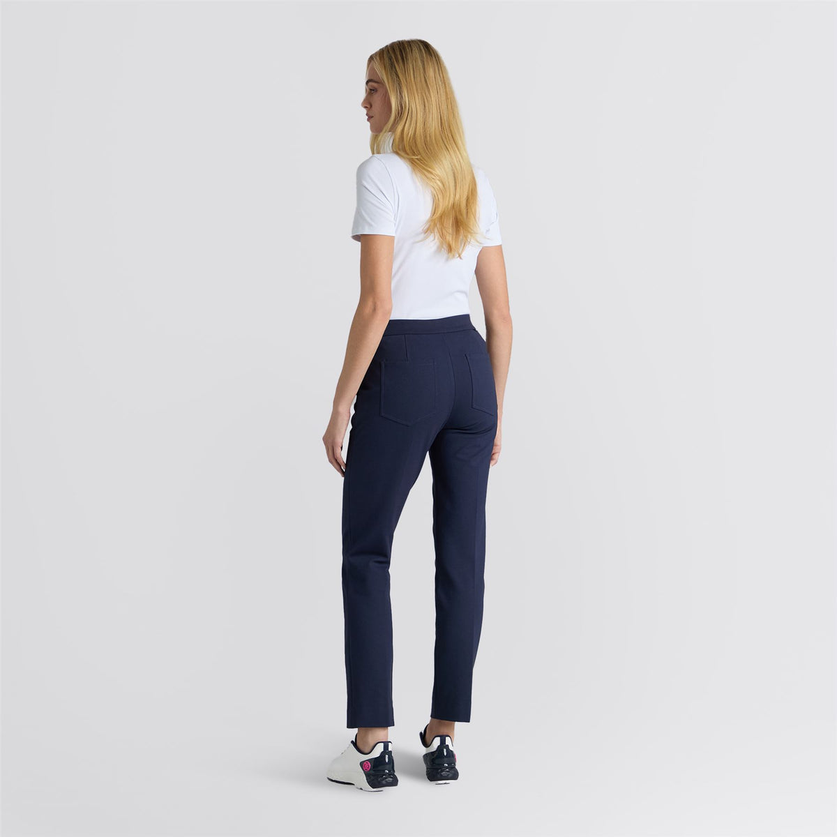 Ribbed Tech Nylon Polo Snow