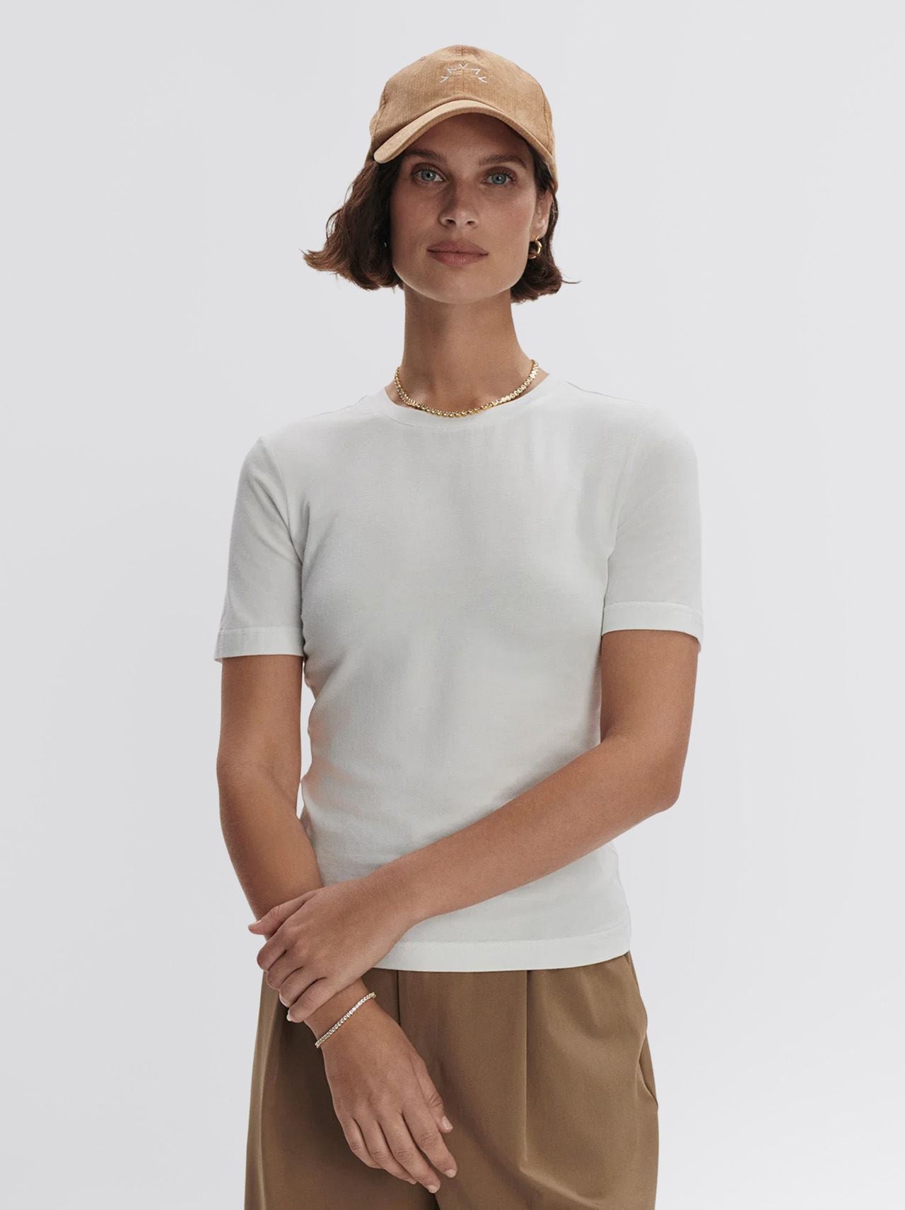 Regina Fitted Tee White