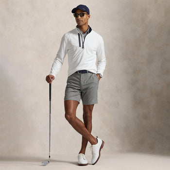 RLX Half Zip Stretch Jersey Mid Layer Ceramic White